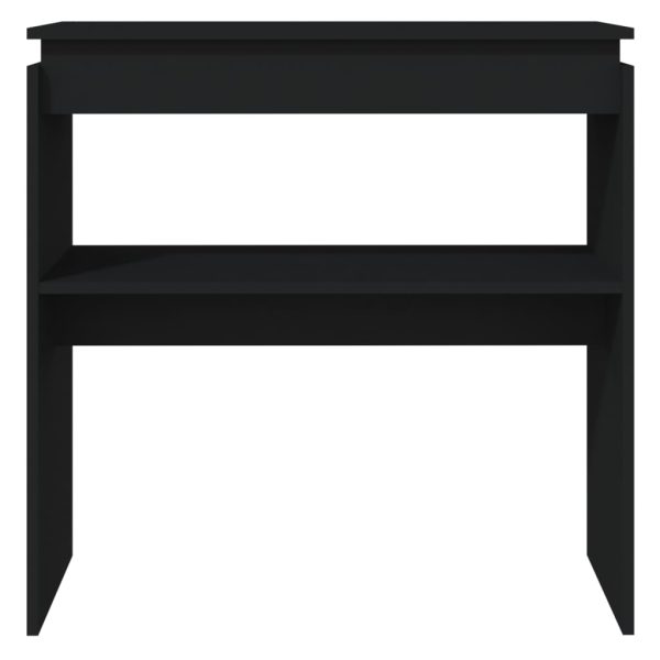 Tavolino Consolle Nero 80x30x80 Cm In Legno Multistrato - Image 4