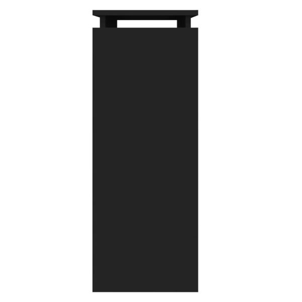 Tavolino Consolle Nero 80x30x80 Cm In Legno Multistrato - Image 5