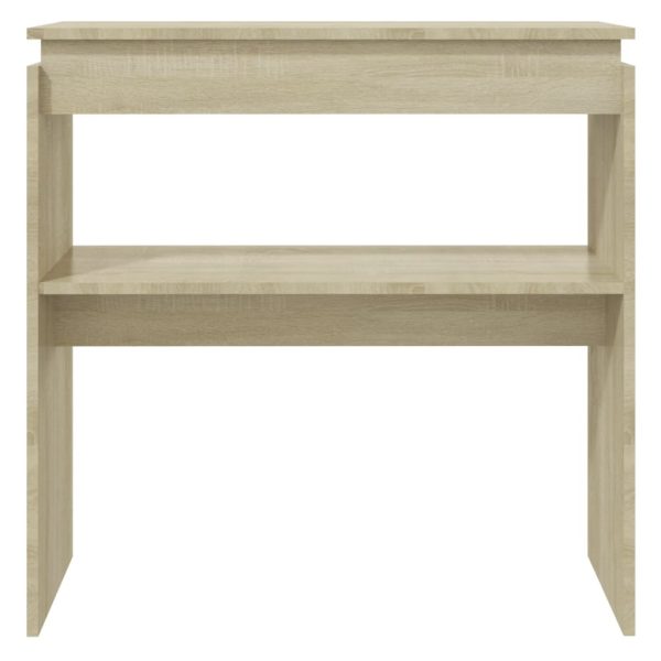 Tavolino Consolle Rovere Sonoma 80x30x80cm In Legno Multistrato - Image 4