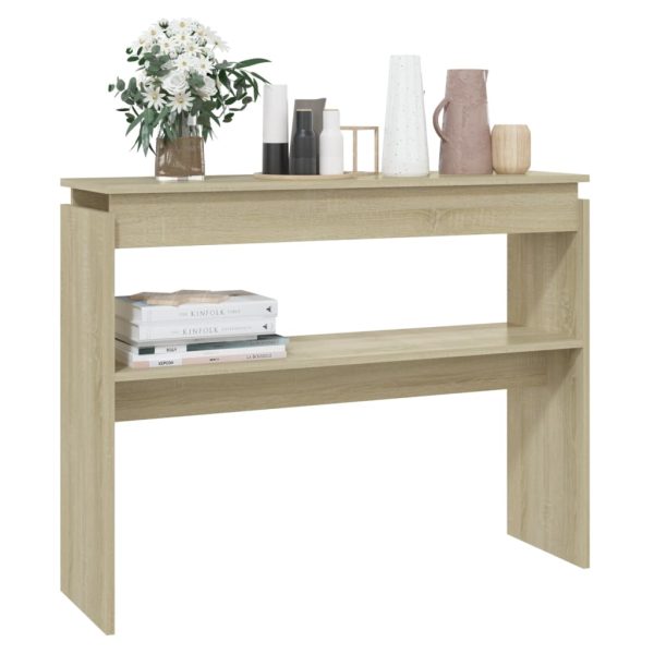 Tavolino Consolle Rovere Sonoma 102x30x80 Cm Legno Multistrato - Image 3