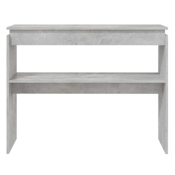 Tavolino Consolle Grigio Cemento 102x30x80cm Legno Multistrato - Image 4