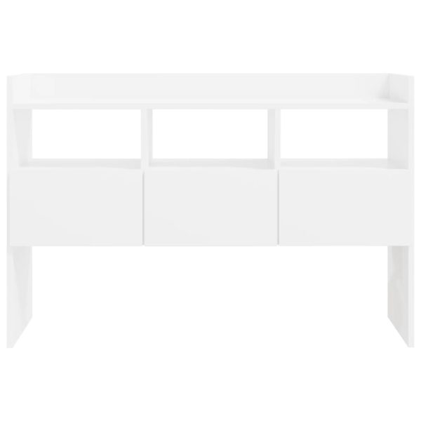 Credenza Bianco Lucido 105x30x70 Cm In Legno Multistrato - Image 6