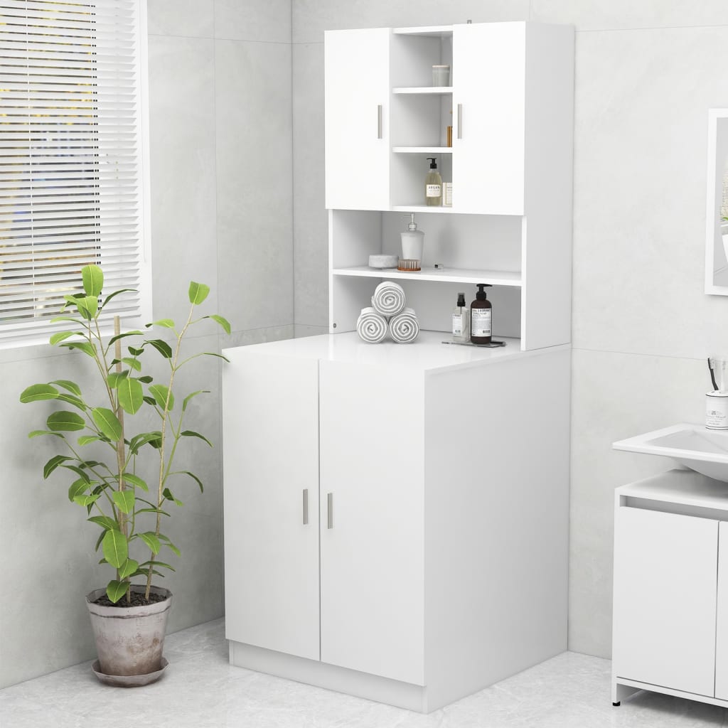 Mobile Per Lavatrice Bianco 70,5x25,5x90 cm