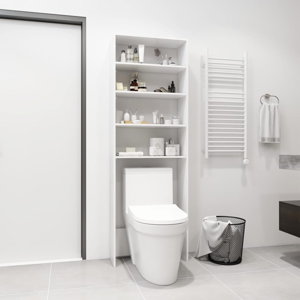 Mobile Per Lavatrice Bianco 64x24x190 cm