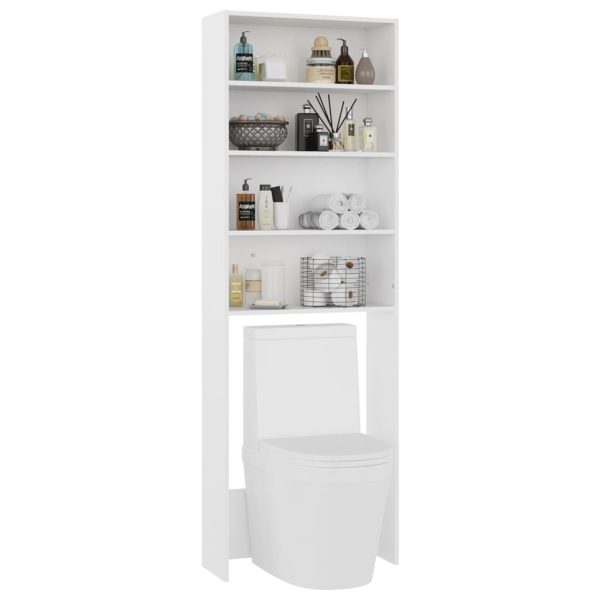 Mobile Per Lavatrice Bianco 64x24x190 cm - Image 6