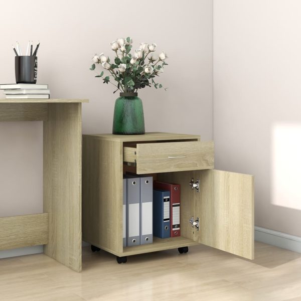 Armadietto Con Ruote Rovere Sonoma 45x38x54cm Legno Multistrato - Image 3