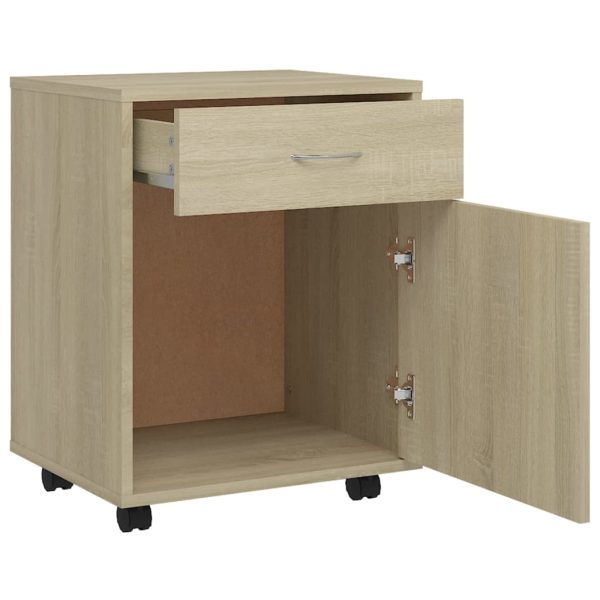 Armadietto Con Ruote Rovere Sonoma 45x38x54cm Legno Multistrato - Image 6