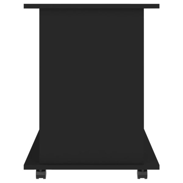 Mobiletto Con Ruote Nero 60x45x60 Cm In Legno Multistrato - Image 5