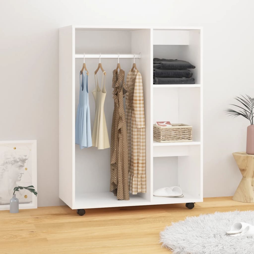 Armadio Bianco 80x40x110 Cm In Truciolato