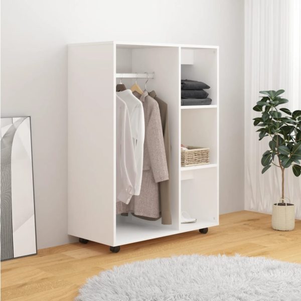 Armadio Bianco 80x40x110 Cm In Truciolato - Image 3