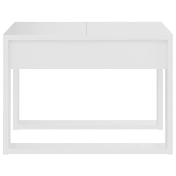 Tavolino Bianco 50x30x50 Cm In Legno Multistrato - Image 6