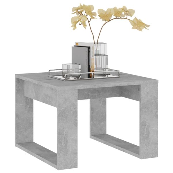 Tavolino Servizio Grigio Cemento 50x50x35 Cm In Truciolato - Image 4
