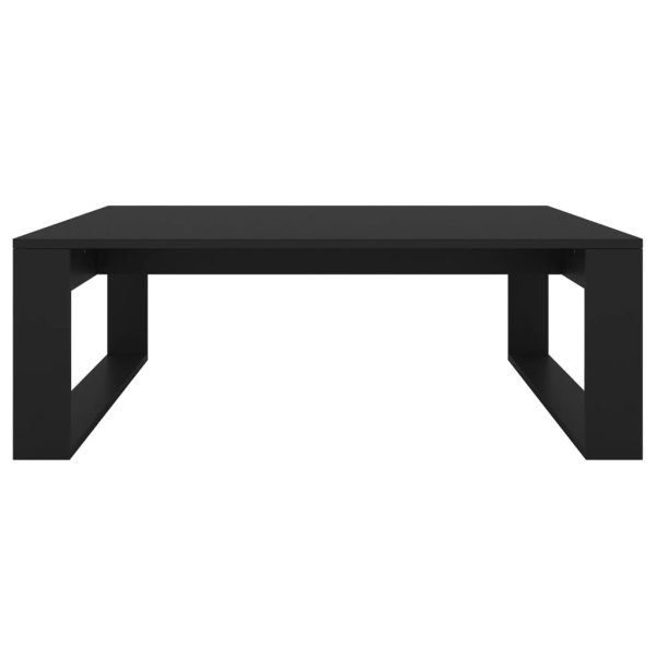 Tavolino Da Salotto Nero 100x100x35 Cm Truciolato - Image 5