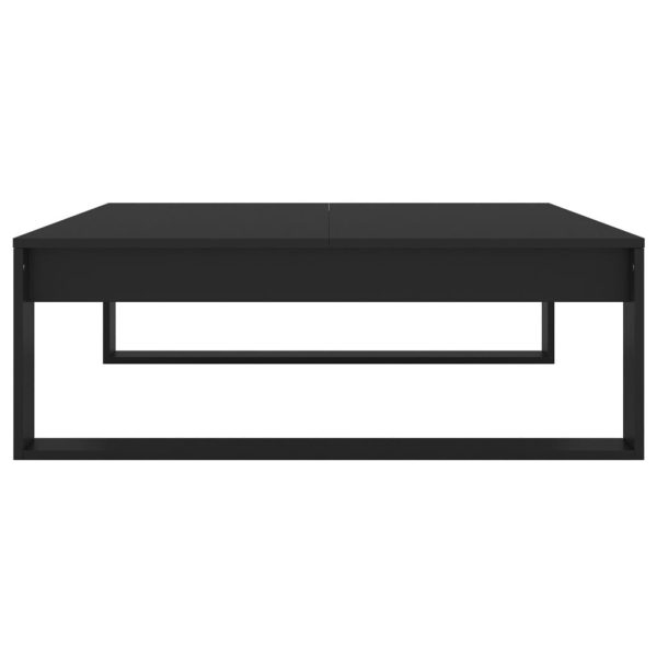 Tavolino Da Salotto Nero 100x100x35 Cm Truciolato - Image 6
