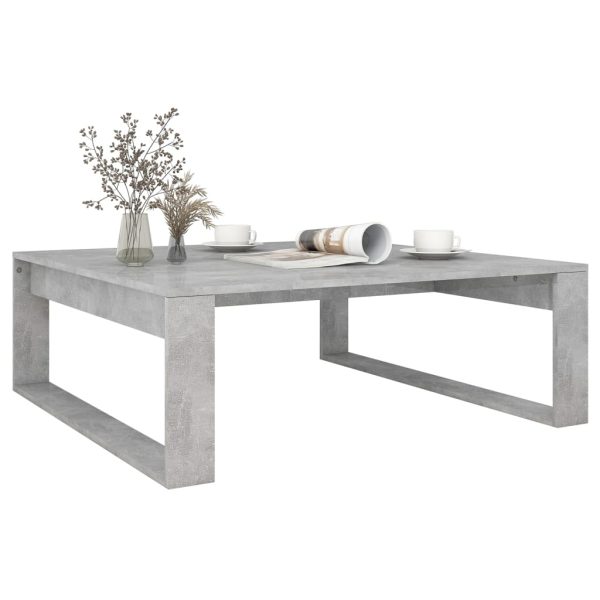 Tavolino Da Salotto Grigio Cemento 100x100x35 Cm Truciolato - Image 4