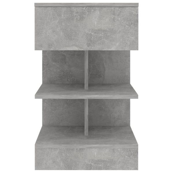 Comodini 2 Pz Grigio Cemento 40x35x65 cm - Image 6