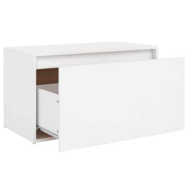 Panca Da Ingresso 80x40x45 Cm Bianca In Truciolato - Image 6