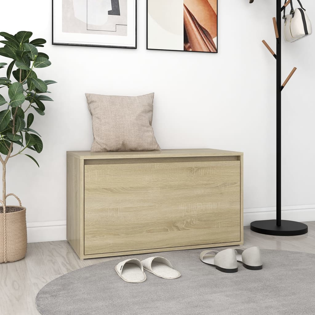 Panca Da Ingresso 80x40x45 Cm Rovere Sonoma Truciolato