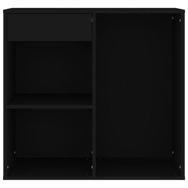Armadietto Per Cosmetici Nero 80x40x75 Cm In Legno Multistrato - Image 4