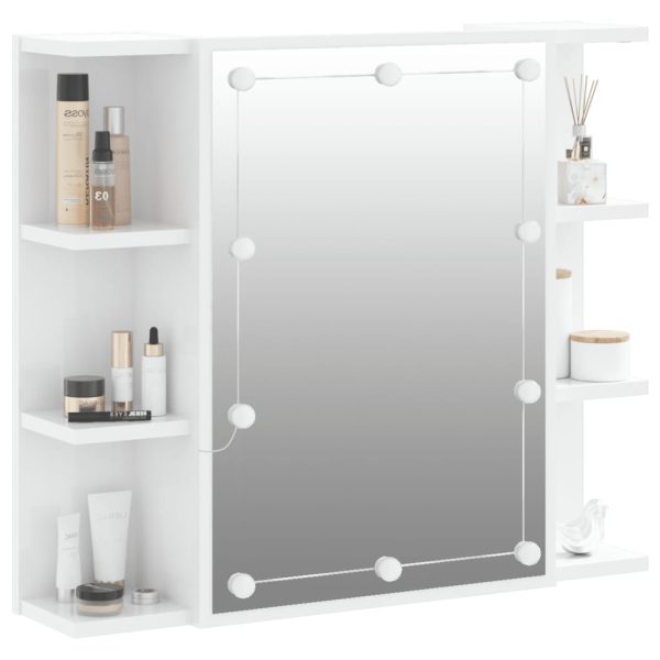 Mobile A Specchio Con Led Bianco Lucido 70x16,5x60 cm - Image 6