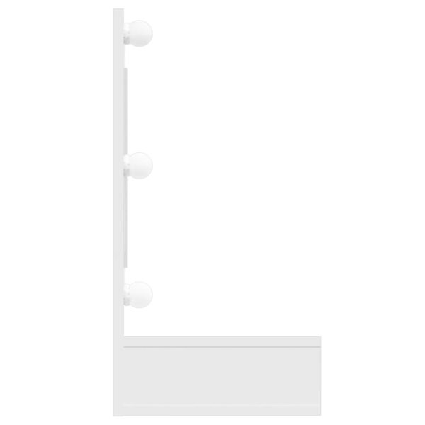 Mobile A Specchio Con Led Bianco Lucido 90x31,5x62 cm - Image 5