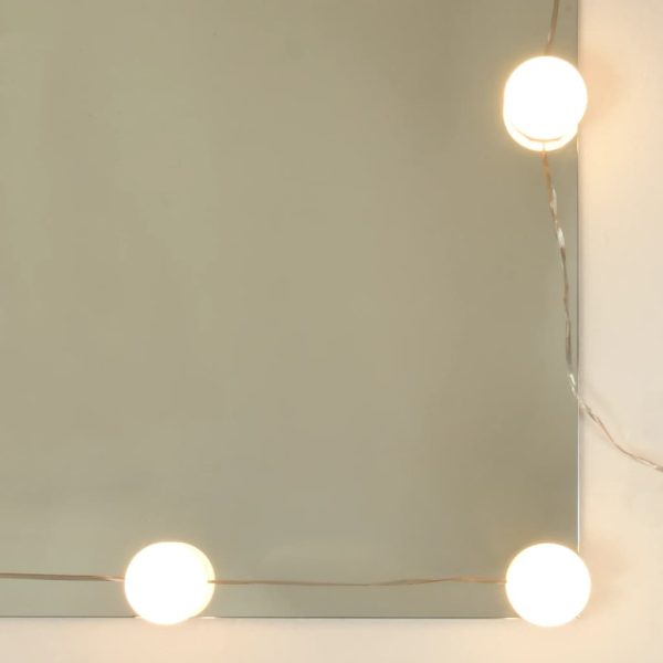 Mobile A Specchio Con Led Bianco Lucido 90x31,5x62 cm - Image 6