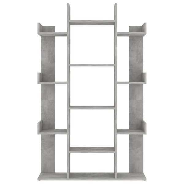 Libreria Grigio Cemento 86x25,5x140 Cm In Truciolato - Image 5