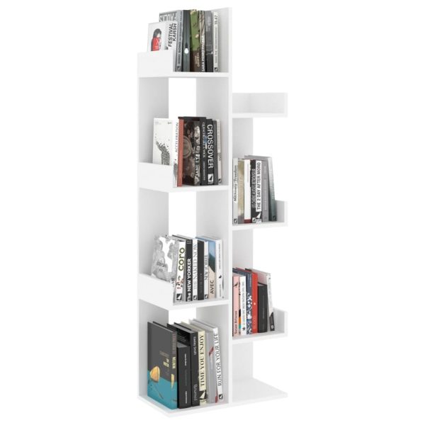 Libreria Bianca 48x25,5x140 Cm In Truciolato - Image 4