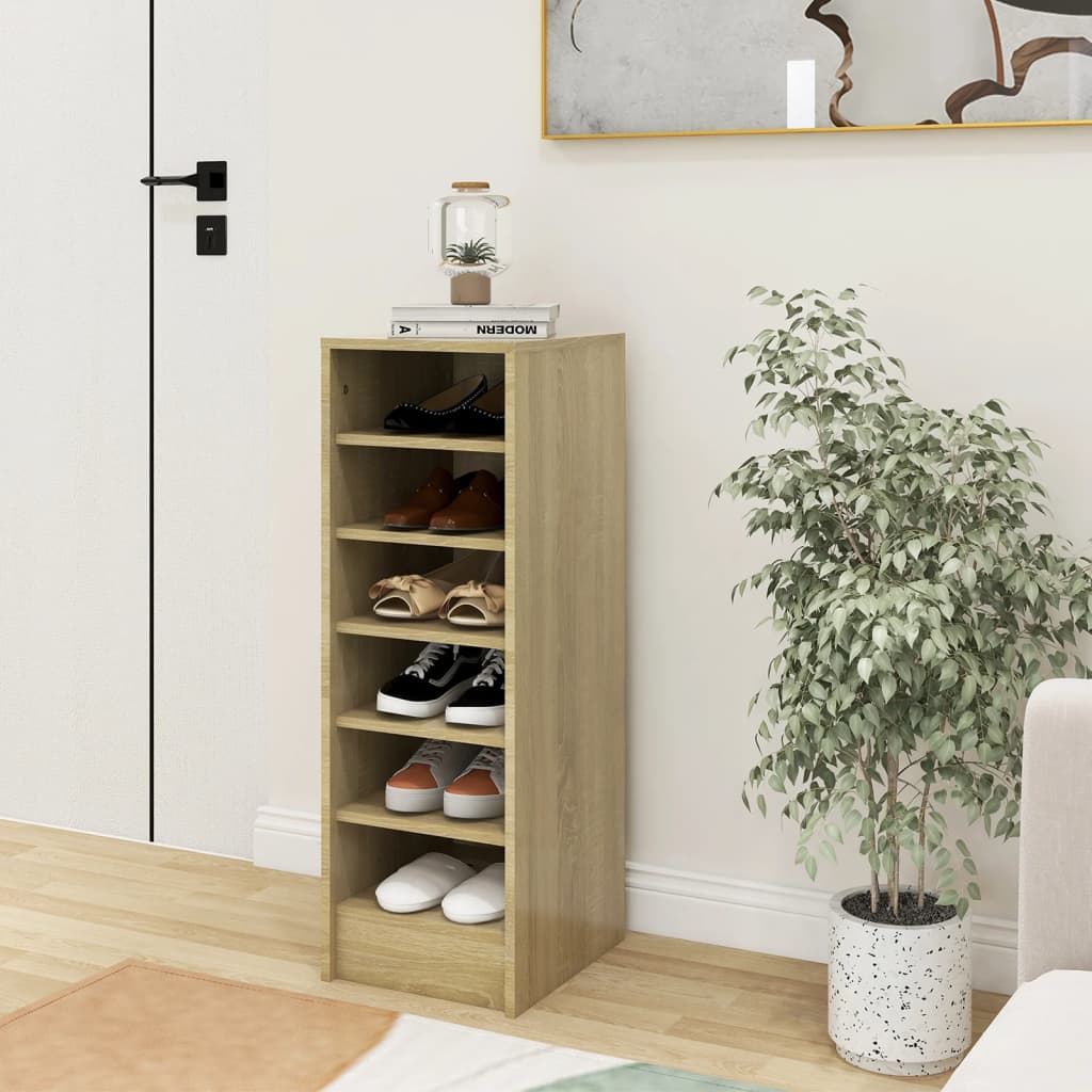 Scarpiera Rovere Sonoma 31,5x35x90 Cm In Truciolato