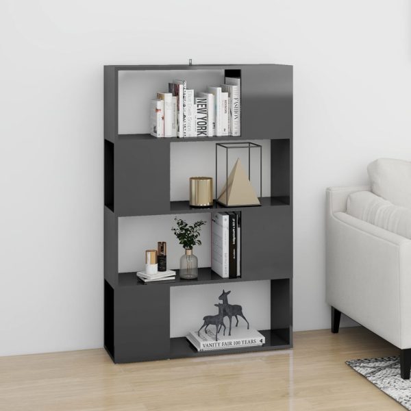 Libreria/divisorio Grigio Lucido 80x24x124,5 cm - Image 3