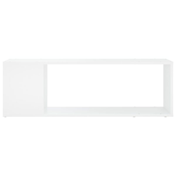Mobile Porta Tv Bianco 100x24x32 Cm In Legno Multistrato - Image 3
