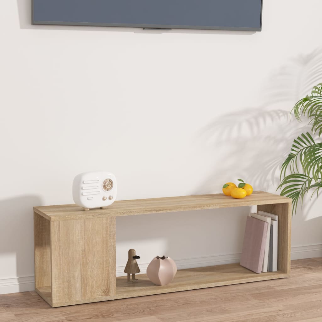 Mobile Porta Tv Rovere Sonoma 100x24x32 Cm In Truciolato
