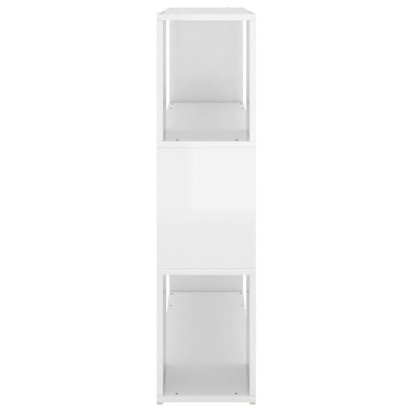 Libreria/divisorio Bianco Lucido 100x24x94 cm - Image 6