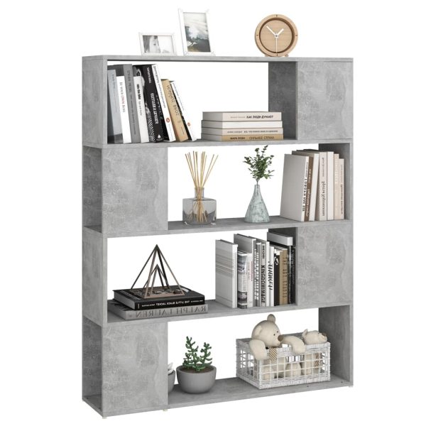 Libreria/divisorio Grigio Cemento 100x24x124 cm - Image 4