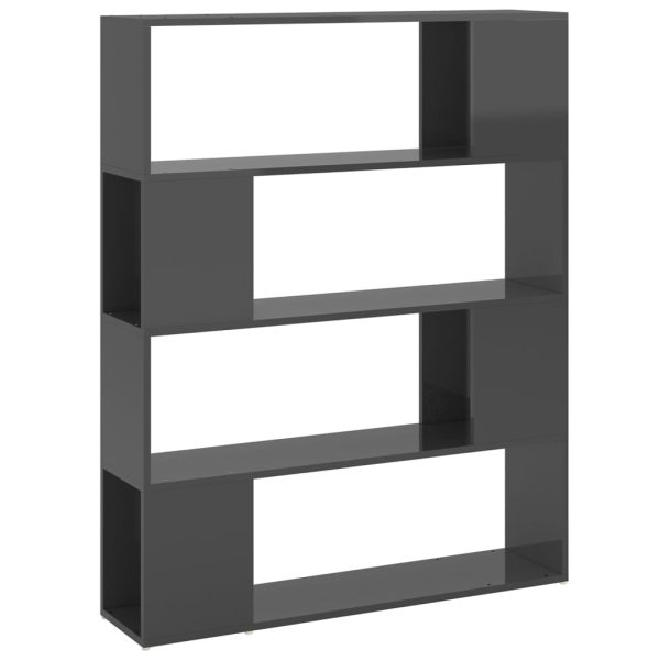 Libreria/divisorio Grigio Lucido 100x24x124 cm - Image 2