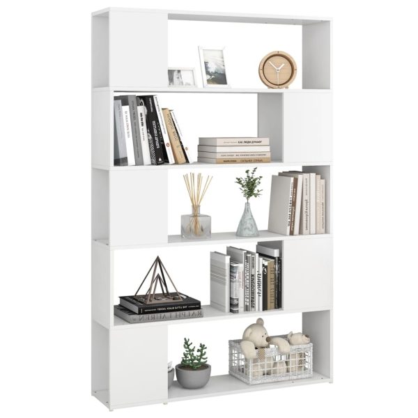 Libreria/divisorio Bianco 100x24x155 Cm In Legno Multistrato - Image 6