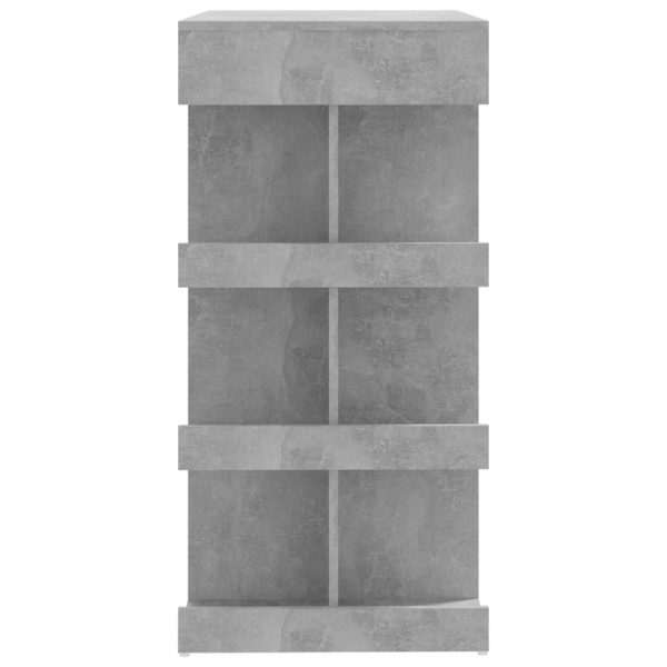 Tavolo Bar Con Ripiani Grigio Cemento 100x50x101,5cm Truciolato - Image 6