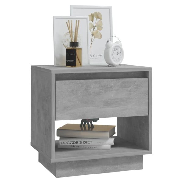 Comodini 2 Pz Grigio Cemento 45x34x44 Cm In Truciolato - Image 4