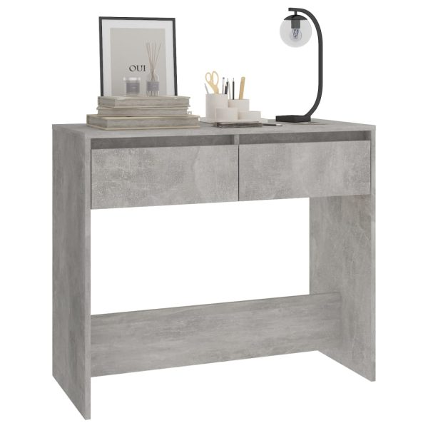 Tavolo Consolle Grigio Cemento 89x41x76,5 Cm In Acciaio - Image 4