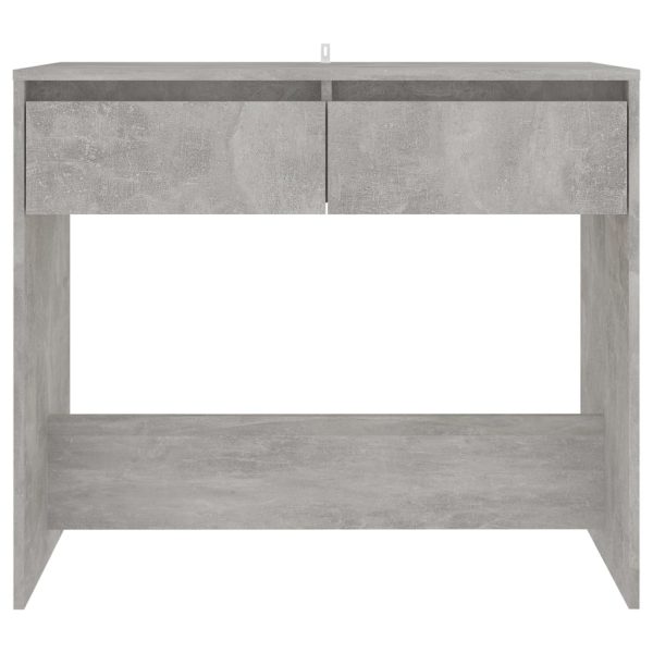 Tavolo Consolle Grigio Cemento 89x41x76,5 Cm In Acciaio - Image 5