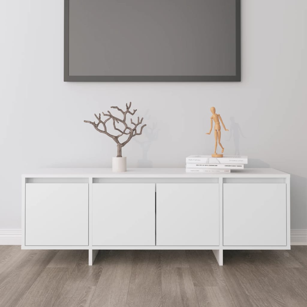 Mobile Tv Bianco 120x30x40,5 Cm In Truciolato