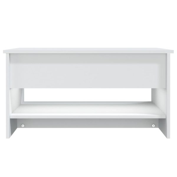 Tavolino Da Salotto Bianco 80x50x40 Cm In Legno Multistrato - Image 6