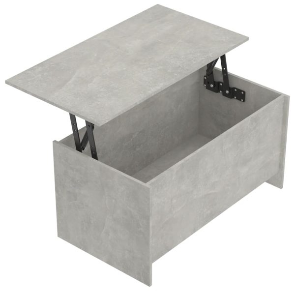 Tavolino Grigio Cemento 102x55,5x52,5 Cm In Legno Multistrato - Image 6