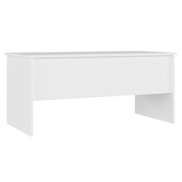 Tavolino Da Salotto Bianco 102x50,5x46,5cm In Legno Multistrato - Image 5