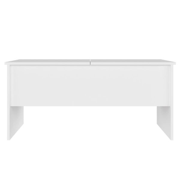 Tavolino Da Salotto Bianco 102x50,5x46,5cm In Legno Multistrato - Image 6