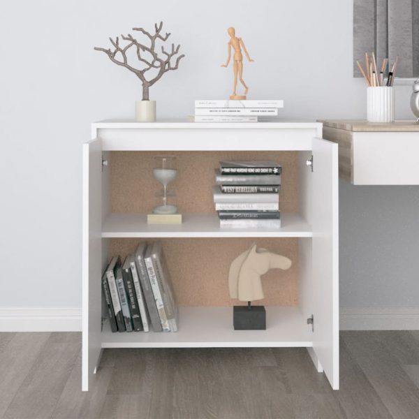 Credenza Bianca 70x41x75 Cm In Legno Multistrato - Image 3