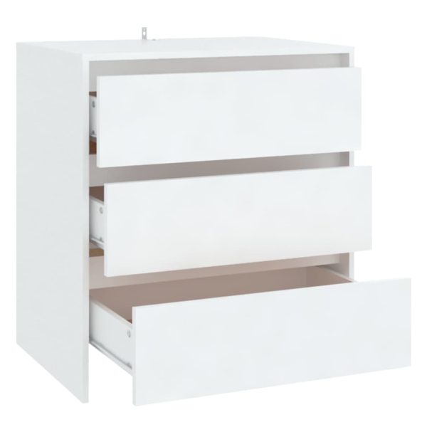 Credenza Bianca 70x41x75 Cm In Truciolato - Image 5