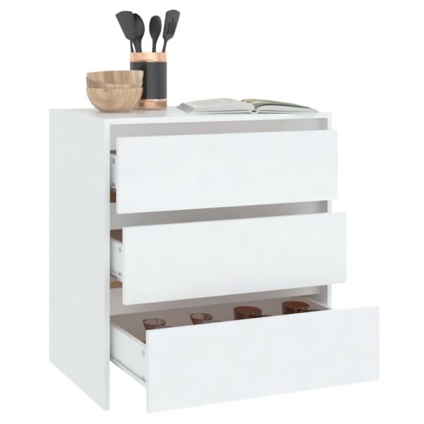 Credenza Bianca 70x41x75 Cm In Truciolato - Image 6