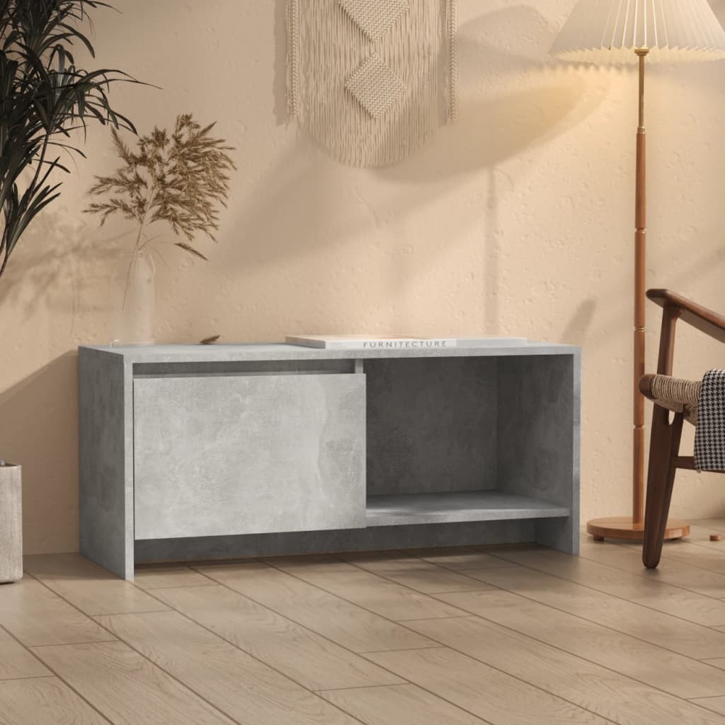 Mobile Tv Grigio Cemento 90x35x40 Cm In Truciolato