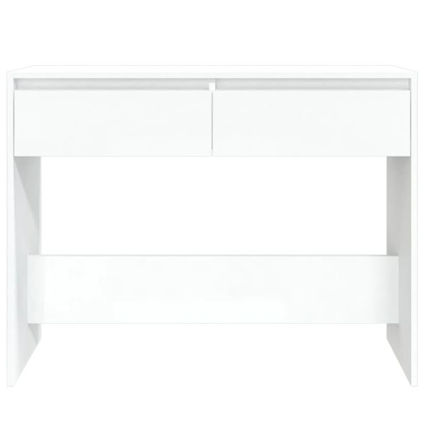 Tavolo Consolle Bianco 100x35x76,5 Cm In Truciolato - Image 5